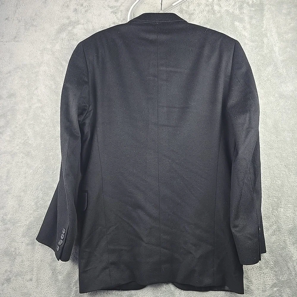 Jack‎ Victor Sport Coat Mens 40 R Black Loro Piana 100% Cashmere Blazer Lucawood